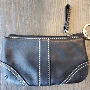 Coach leather coin purse
